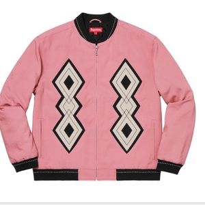 NWT Supreme Diamond Rayon Bomber jacket size M.